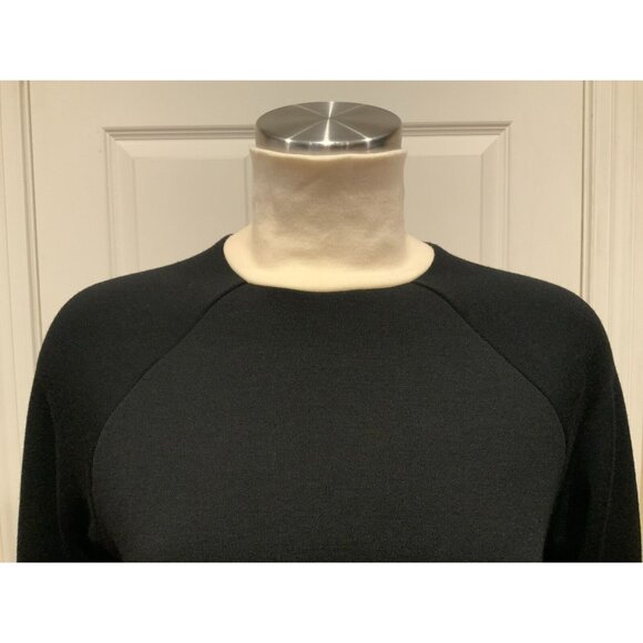 Haider Ackermann Black 100% Wool Sweater W/ Cream Turtleneck, Size Medium - Picture 2 of 10